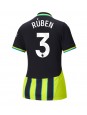 Manchester City Ruben Dias #3 Bortedrakt Dame 2024-25 Korte ermer